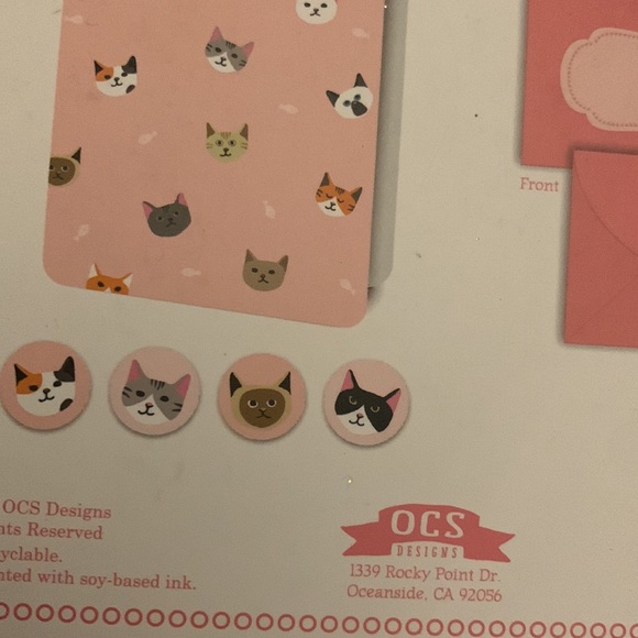 NWT OCS Designs - Feline Good Note Card Boxed Set - Picture 5 of 5